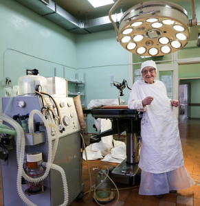 Russia's oldest working surgeon Alla Levushkina